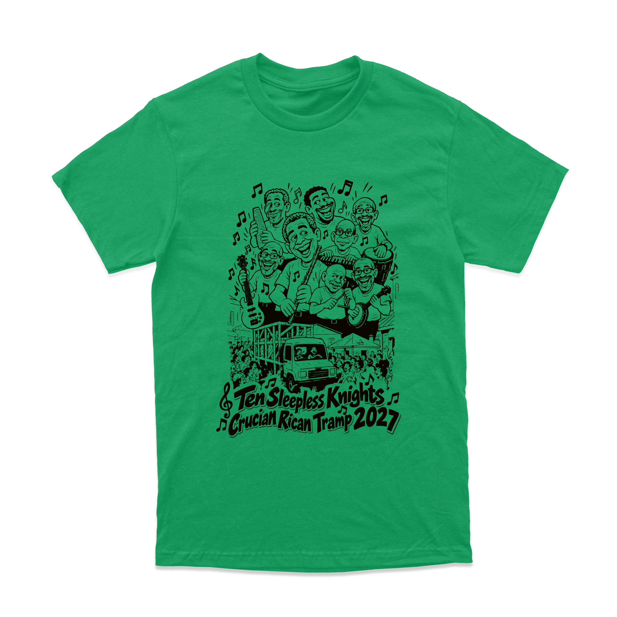 TSK x 340 Comics Crucian Rican Tramp Shirt - Image 8